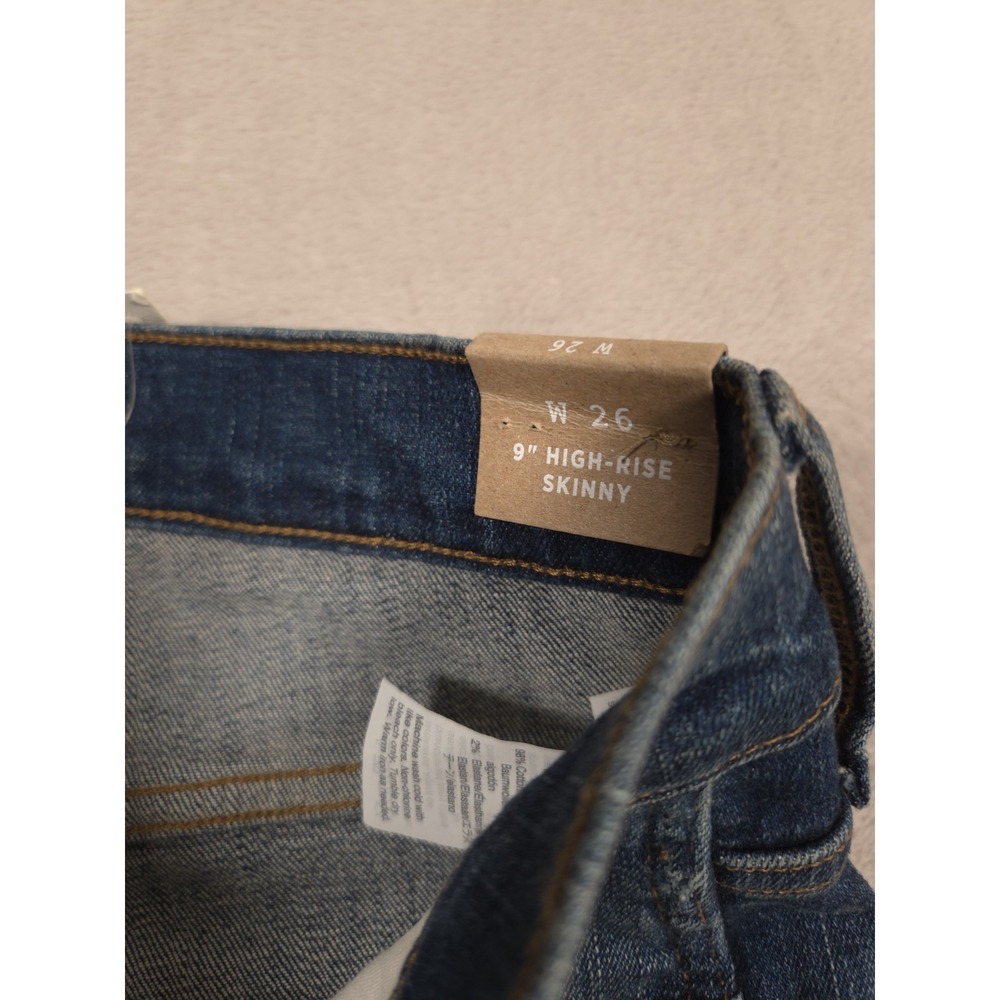 New Madewell 9" High Rise Skinny Denim Jeans 26 York Wash - Picture 5 of 10